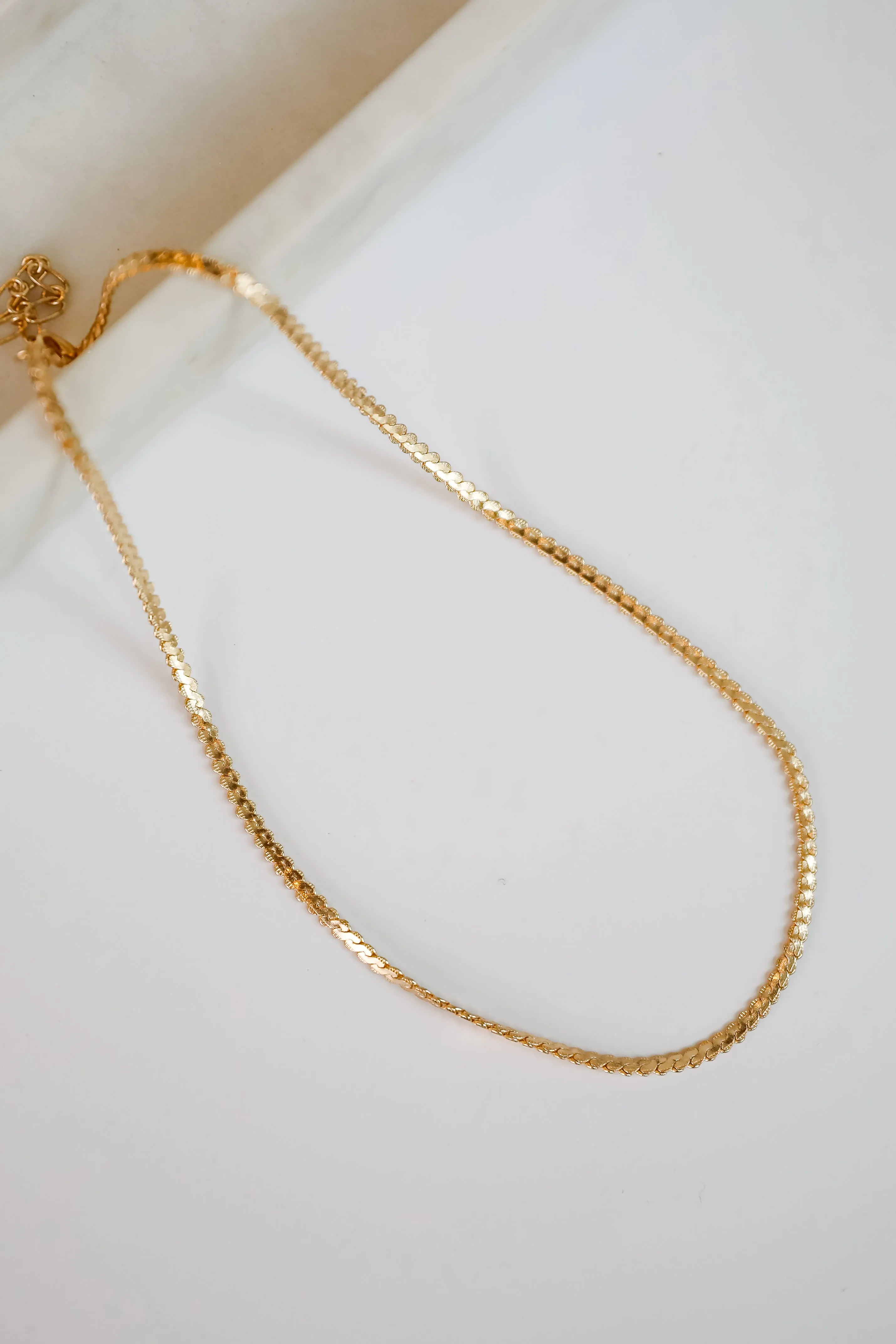 Veronica Gold Chain Necklace