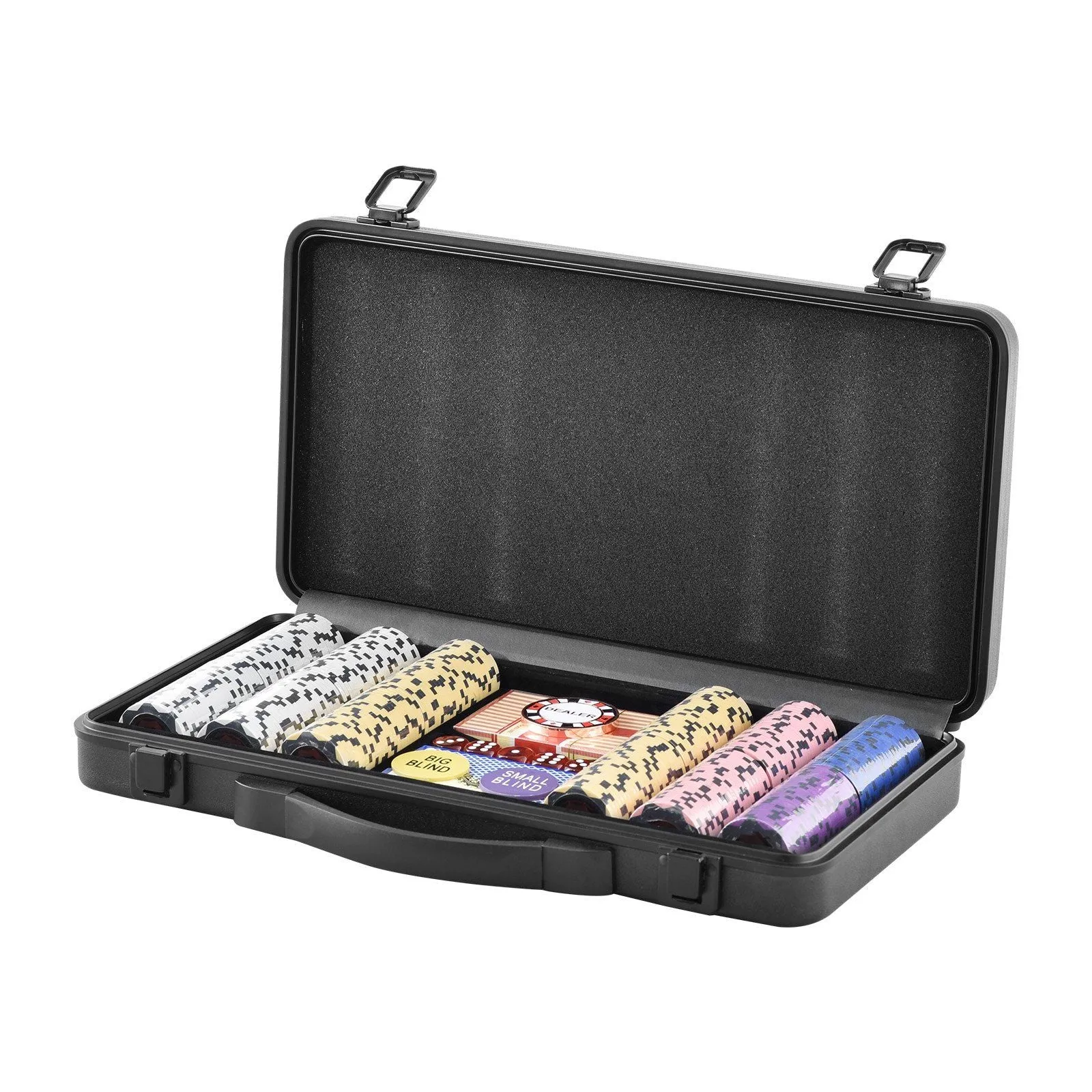 VEVOR Poker Chip Set, 300-Piece Poker Set, Complete Poker Playing Game Set with Carrying Case