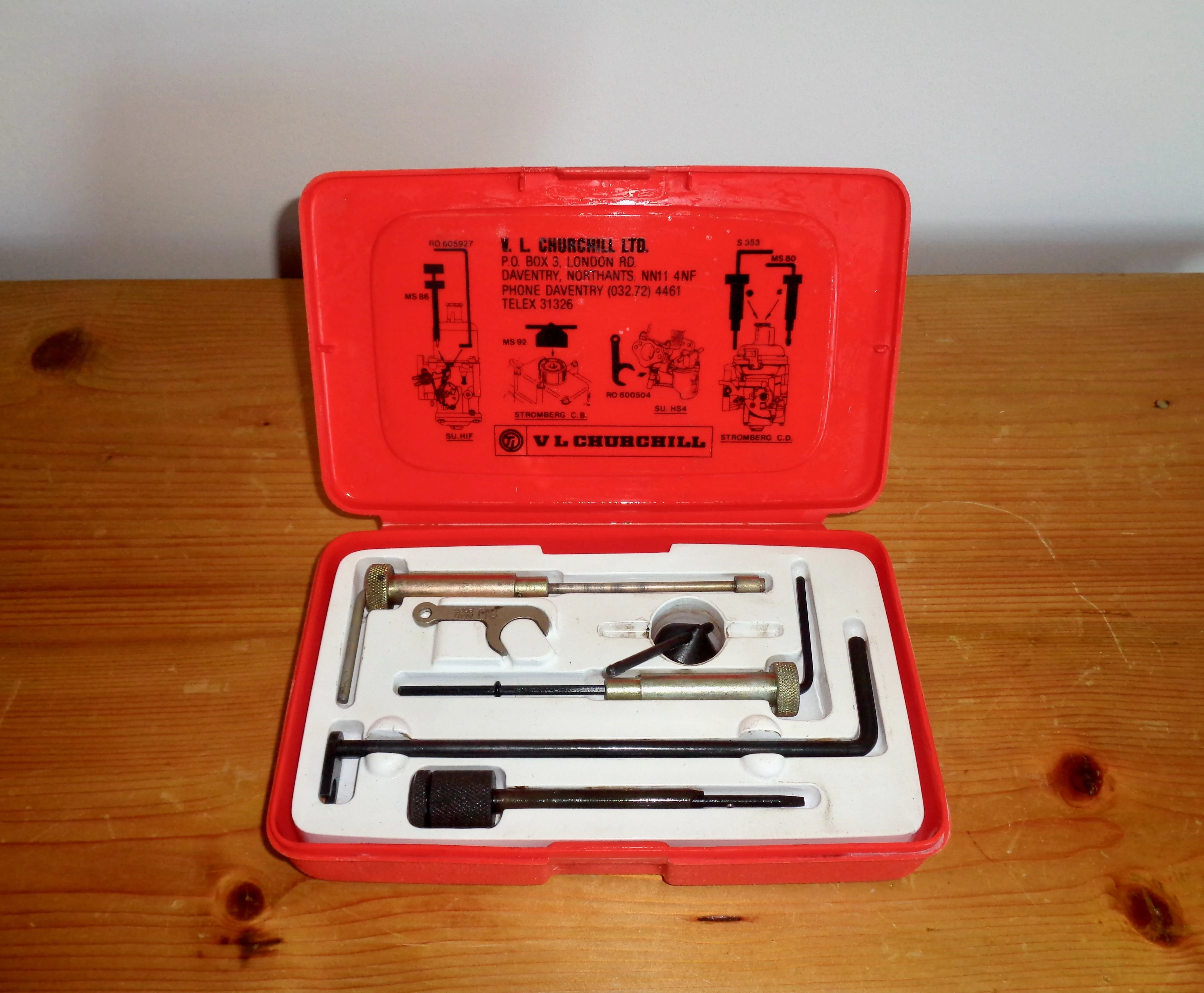 VL Churchill Car Carburettor Adjusting Kit MS95 Suitable for SU Zenith and Stromberg Carburettors