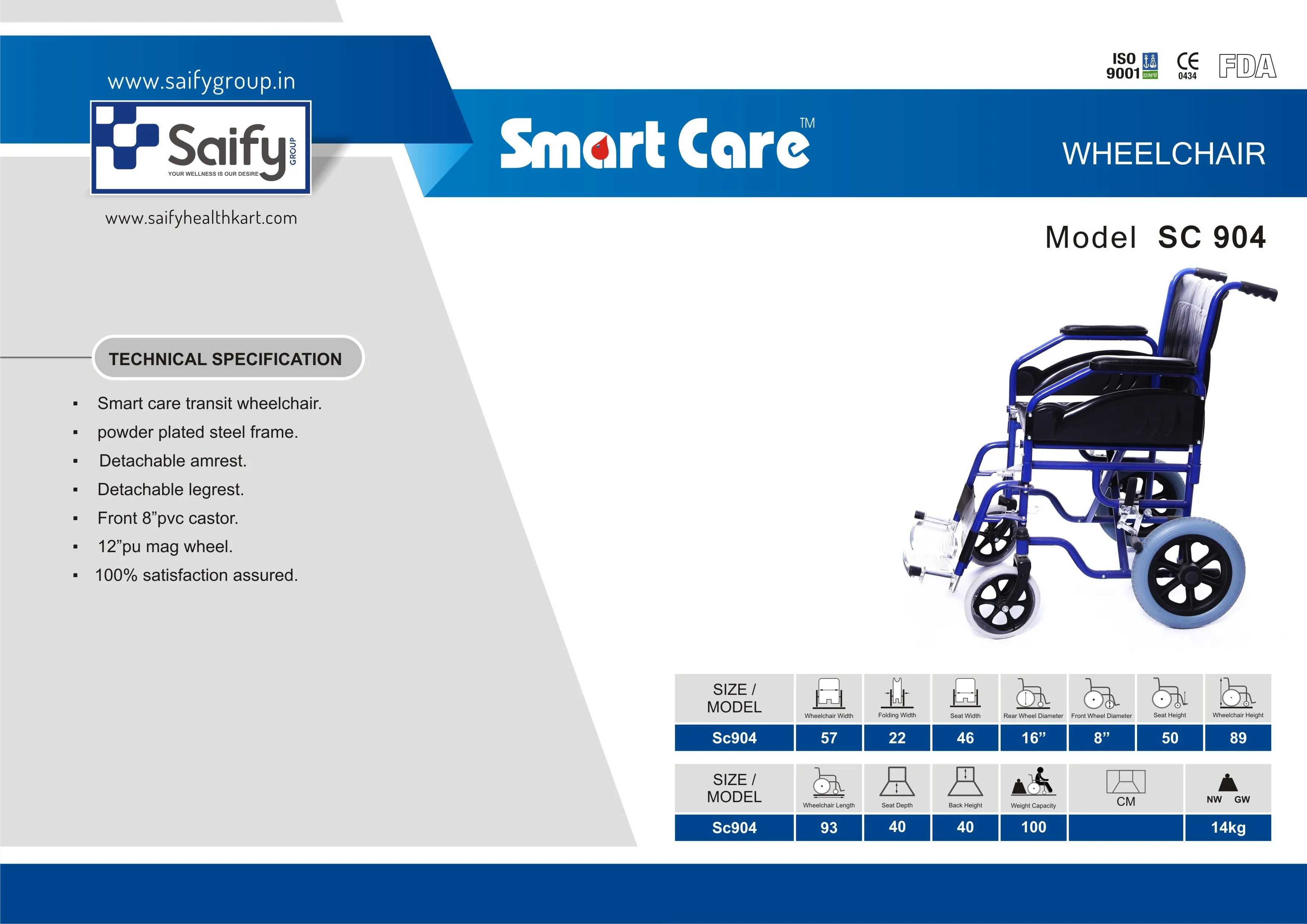 Wheelchair Lightweight SC 904B