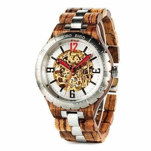 Wooden Mechanical Watch For Men and Women