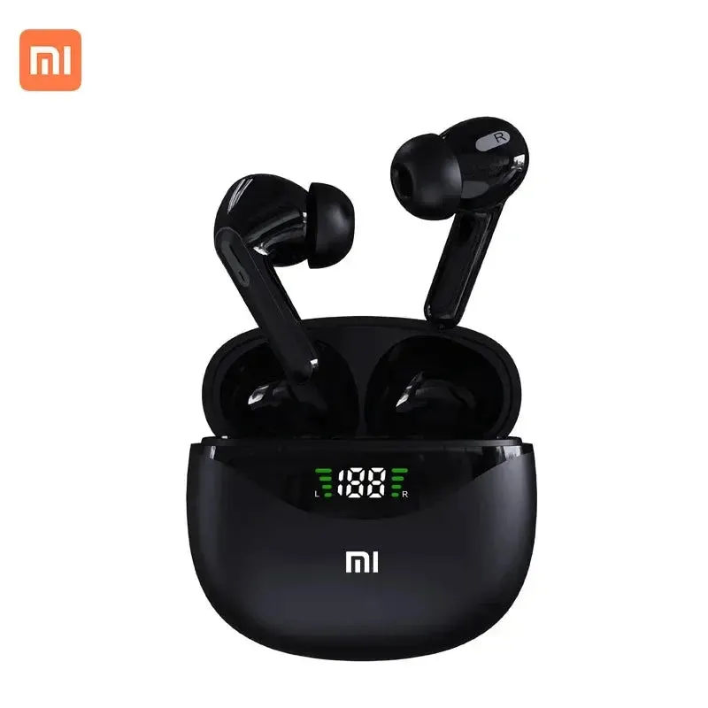 Xiaomi Bluetooth Headphone Wireless Earphones Sport Waterproof 9D Stereo Headsets With Mic LED Display Low Latency Earbuds