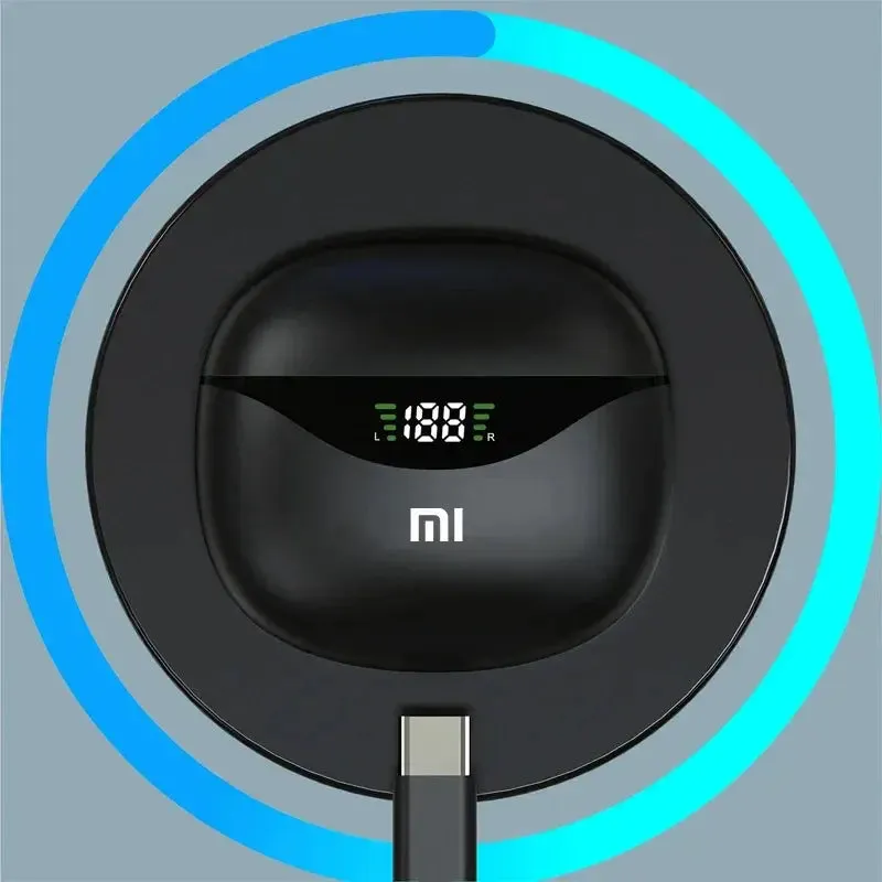 Xiaomi Bluetooth Headphone Wireless Earphones Sport Waterproof 9D Stereo Headsets With Mic LED Display Low Latency Earbuds