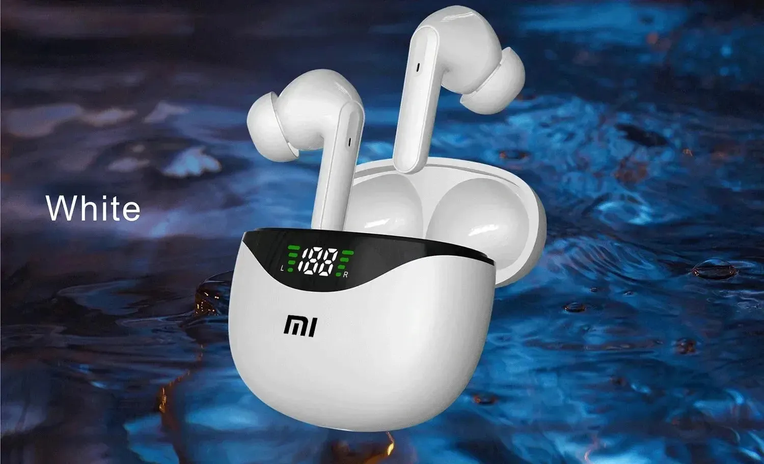 Xiaomi Bluetooth Headphone Wireless Earphones Sport Waterproof 9D Stereo Headsets With Mic LED Display Low Latency Earbuds