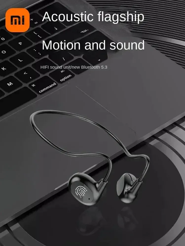 Xiaomi wireless earphones bone conduction neck-mounted Bluetooth earphones sports over-ear earphones with mic stereo earplugs