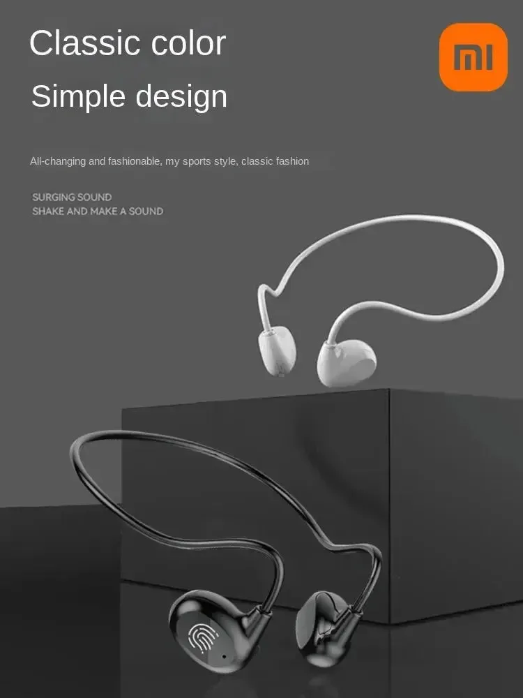 Xiaomi wireless earphones bone conduction neck-mounted Bluetooth earphones sports over-ear earphones with mic stereo earplugs