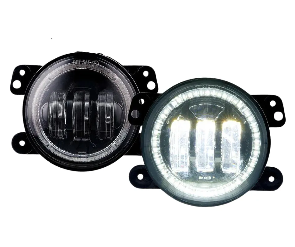 Xprite 4 Inch Halo LED Fog Lights Chrysler 300 (05-10) [Escapade Series] Multiple Color Options