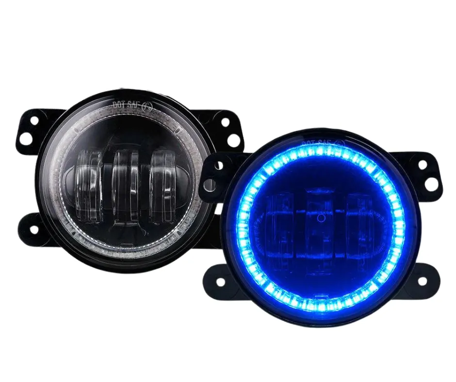 Xprite 4 Inch Halo LED Fog Lights Chrysler 300 (05-10) [Escapade Series] Multiple Color Options