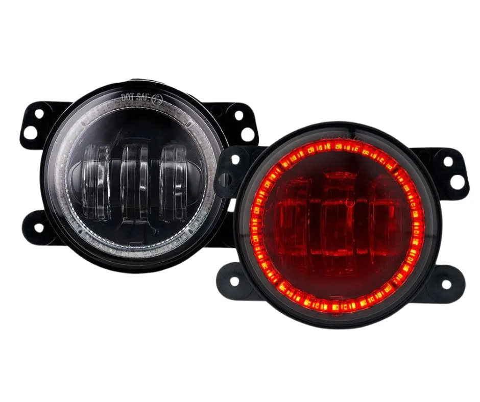 Xprite 4 Inch Halo LED Fog Lights Chrysler 300 (05-10) [Escapade Series] Multiple Color Options