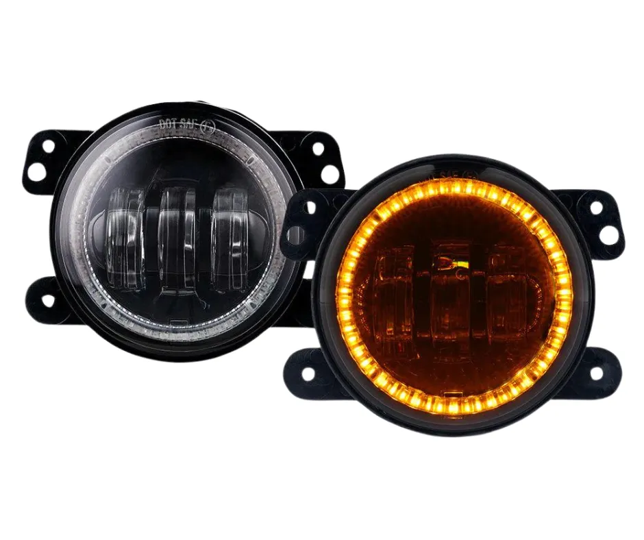 Xprite 4 Inch Halo LED Fog Lights Chrysler 300 (05-10) [Escapade Series] Multiple Color Options