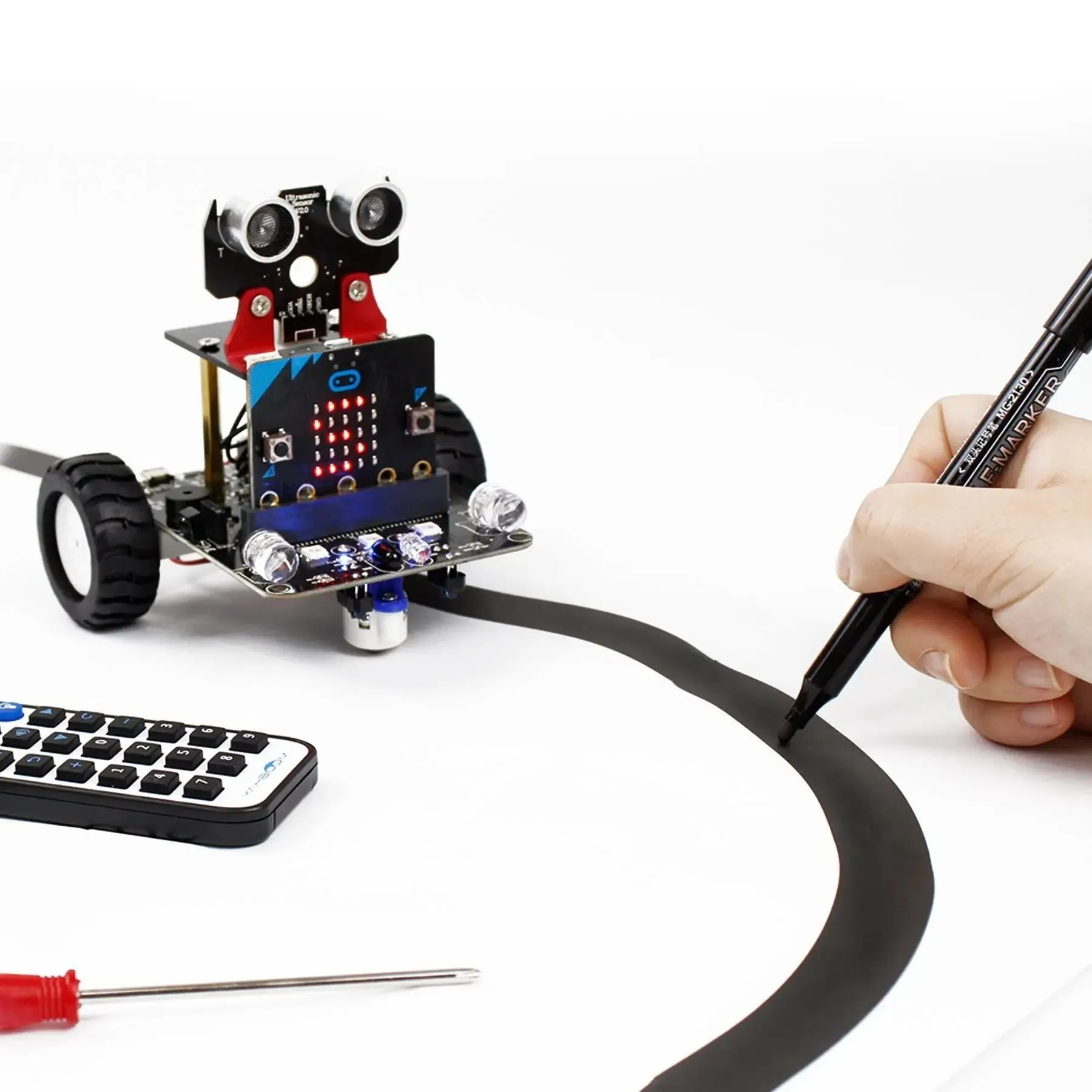 Yahboom micro:bit smart robot car bitbot with IR and APP for Micro:bit V2/V1.5