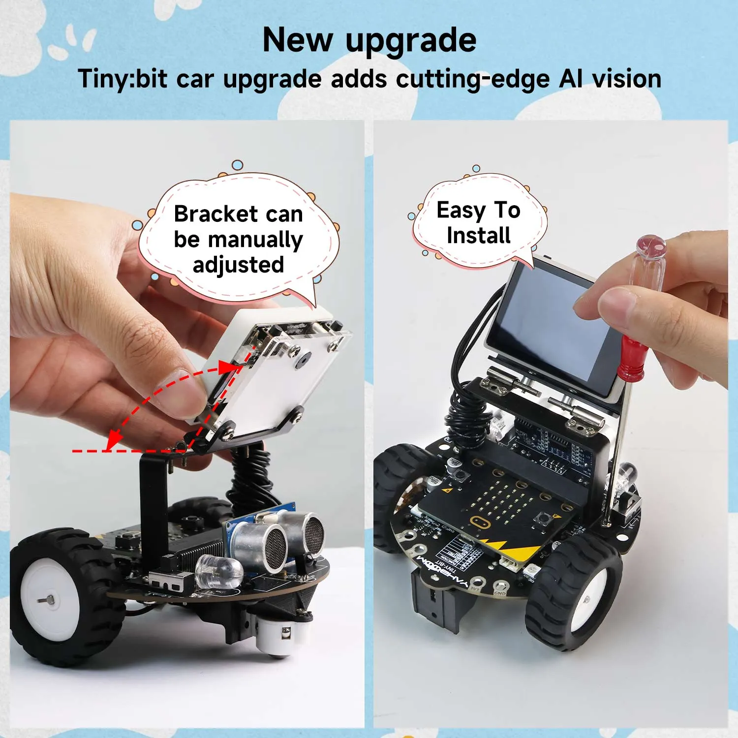 Yahboom Tiny:bit Pro AI visual robot car