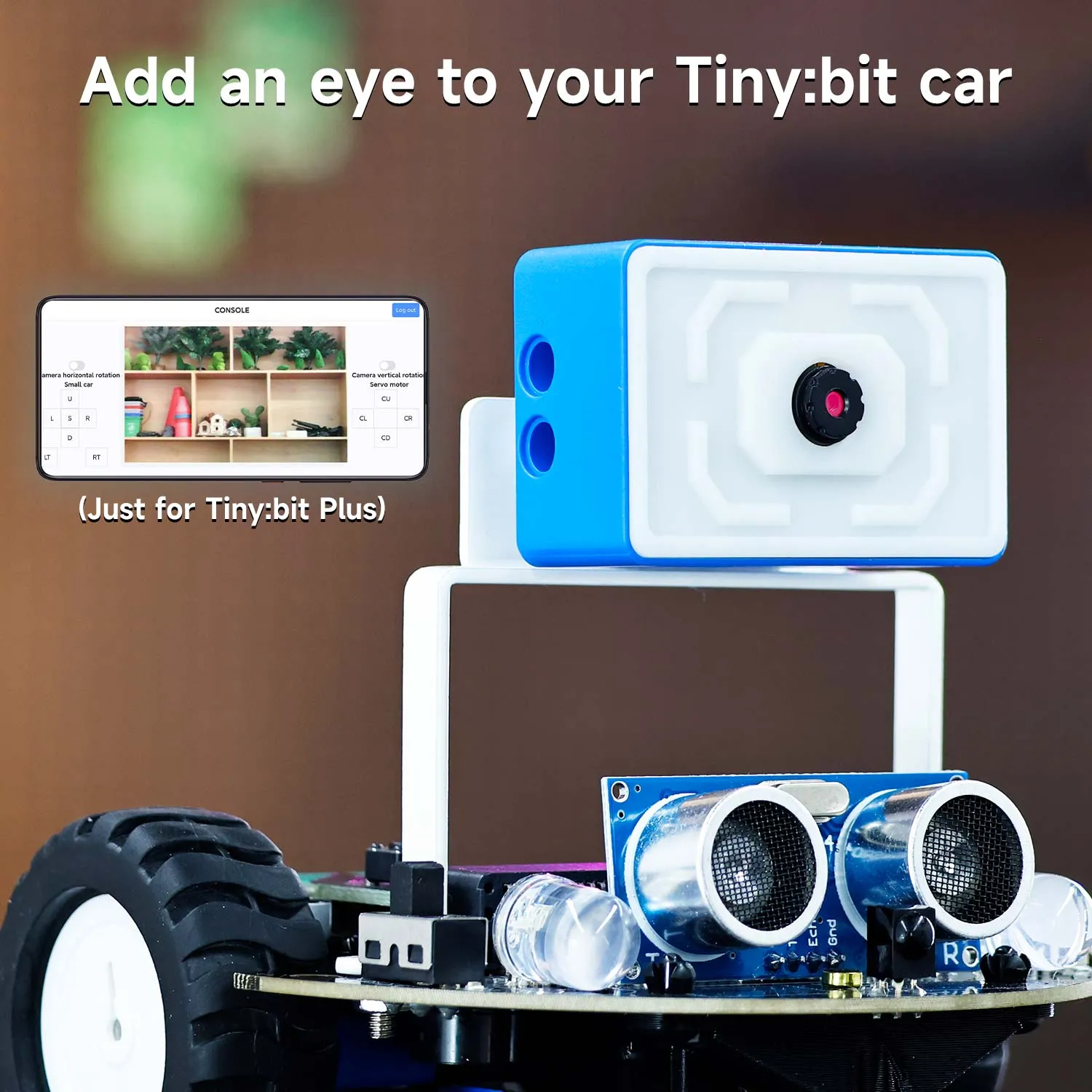 Yahboom Tiny:bit/Tiny:bit Plus smart car compatible with Micro:bit V2/1.5