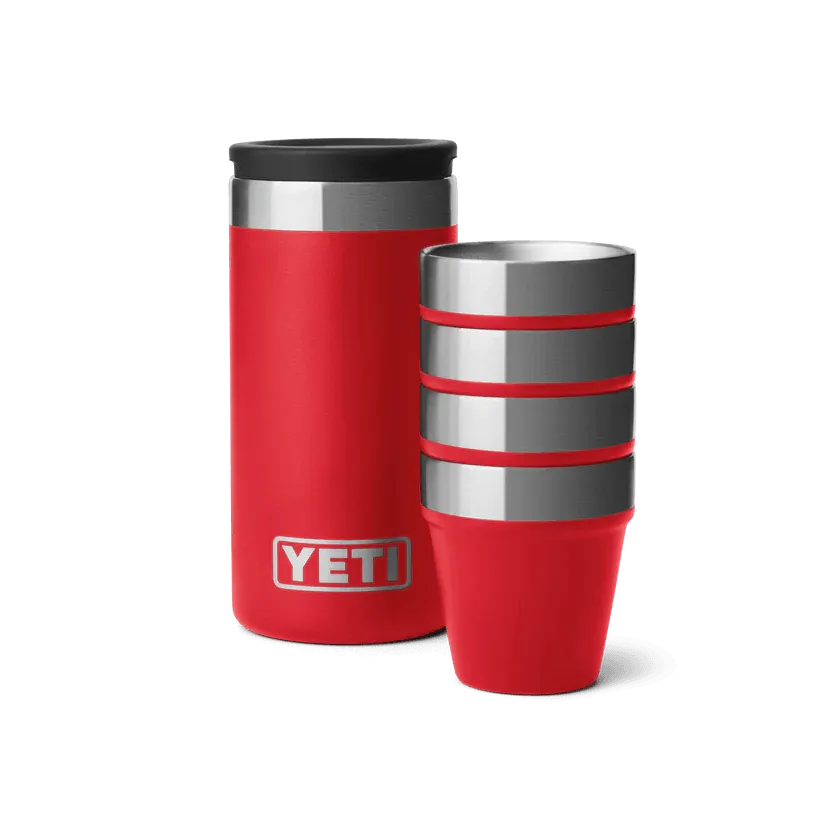 Yeti Shot Glasses & Carrying Case - Rescue Red