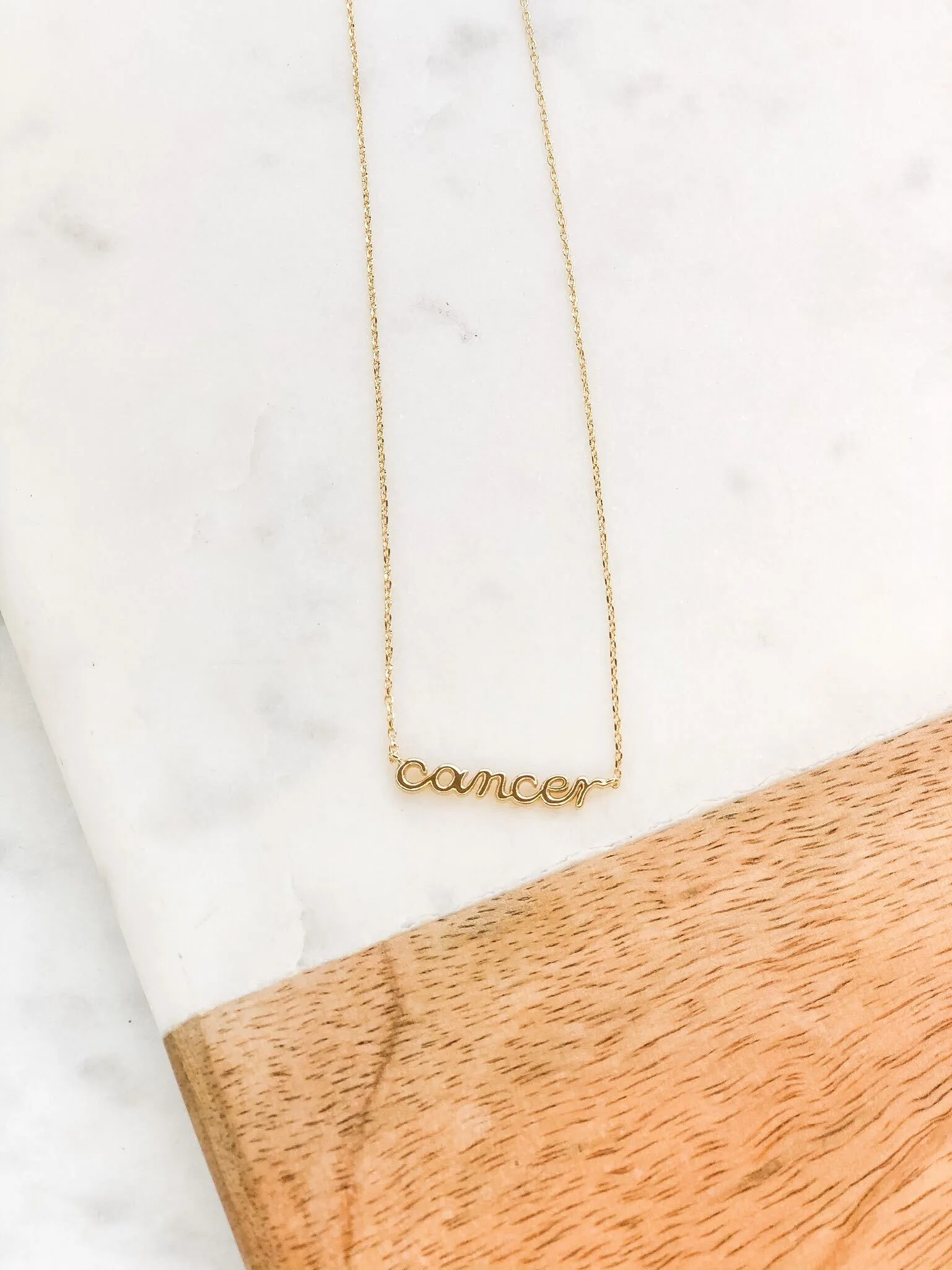 Zodiac Name Plate Necklaces